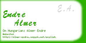 endre almer business card